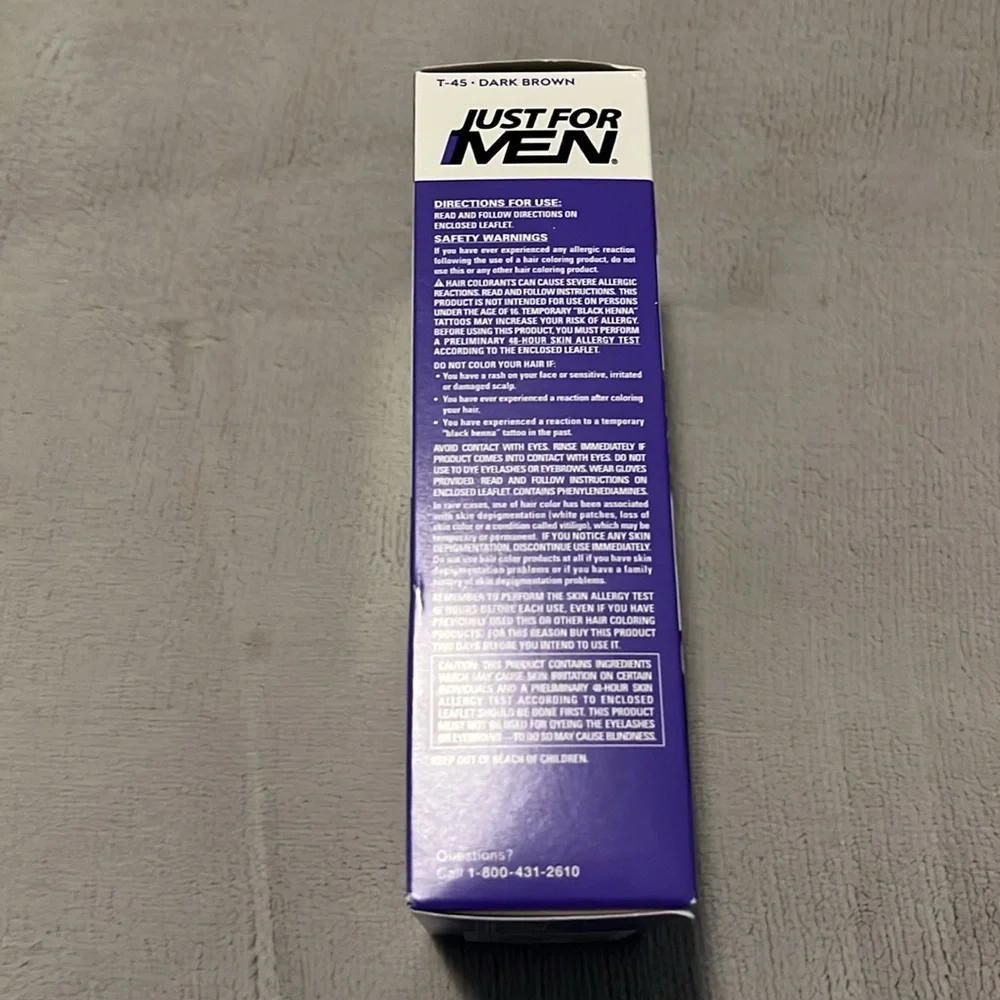 NWT Just for Men Touch of Gray Hair Color - Dark Brown